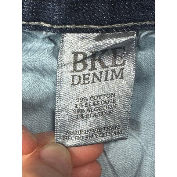 BKE Buckle Men's Seth Straight Leg Blue Denim Jeans - Size 38L (38x28) *HEMMED* - Picture 6 of 6